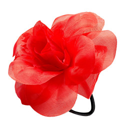 Květina do vlasů červená